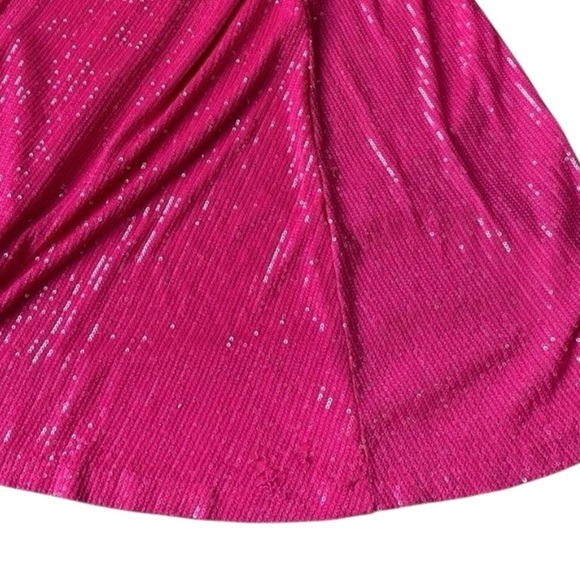 Windsor Women’s Fuchsia Sequin One Shoulder Promo Dress Size 6 - Picture 11 of 11